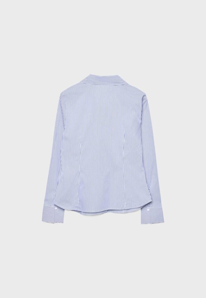 Chemise ajustée basique à rayures Chemise ajustée basique à rayures