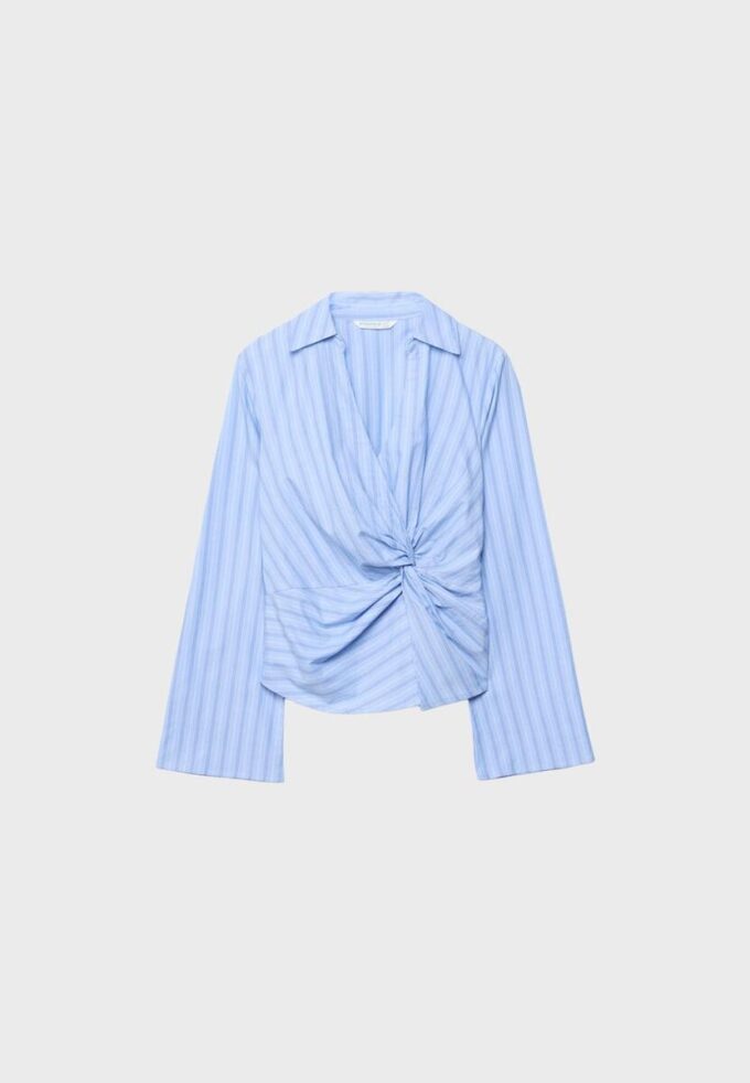 Chemise ajustée à nœud Chemise ajustée à nœud
