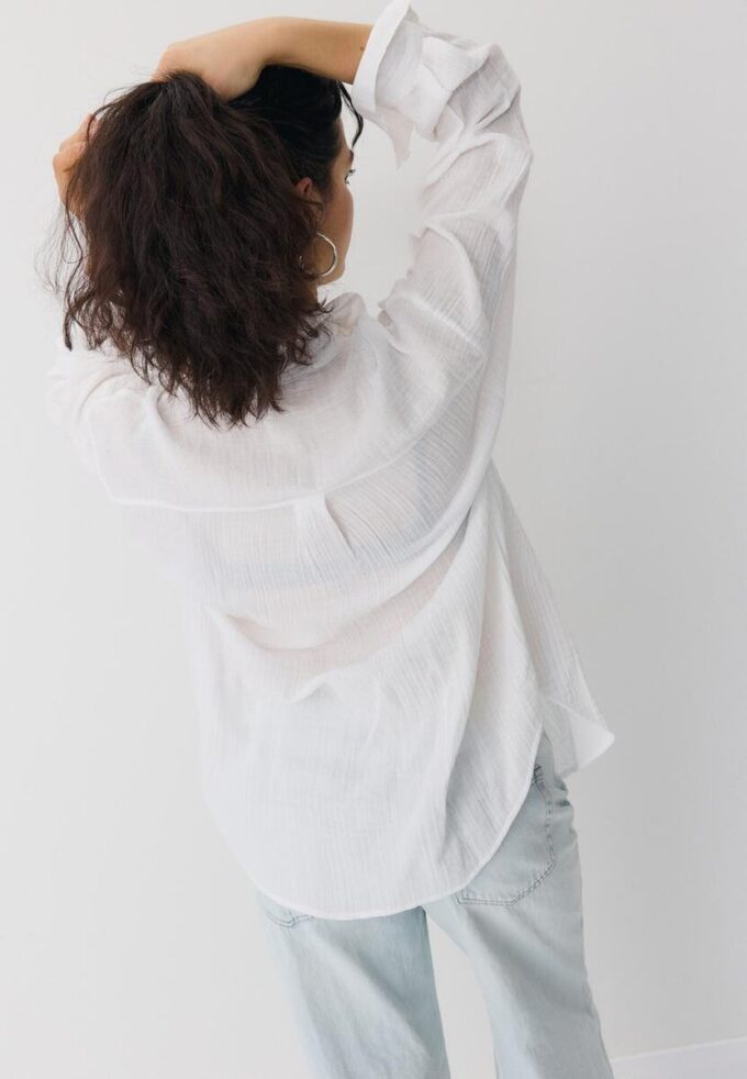 Chemise basique en double tissu