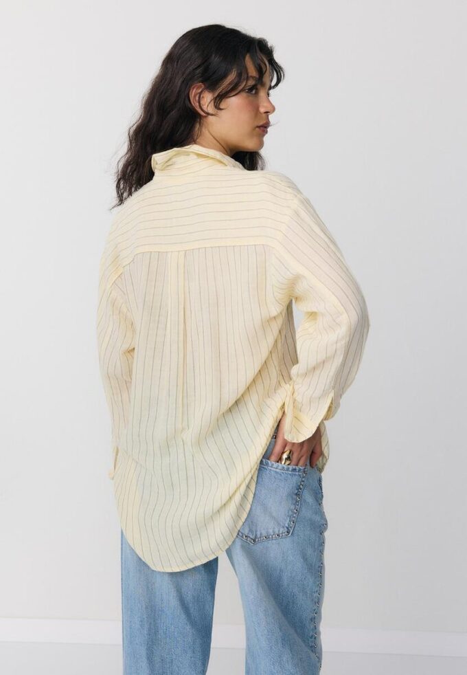 Chemise basique en double tissu