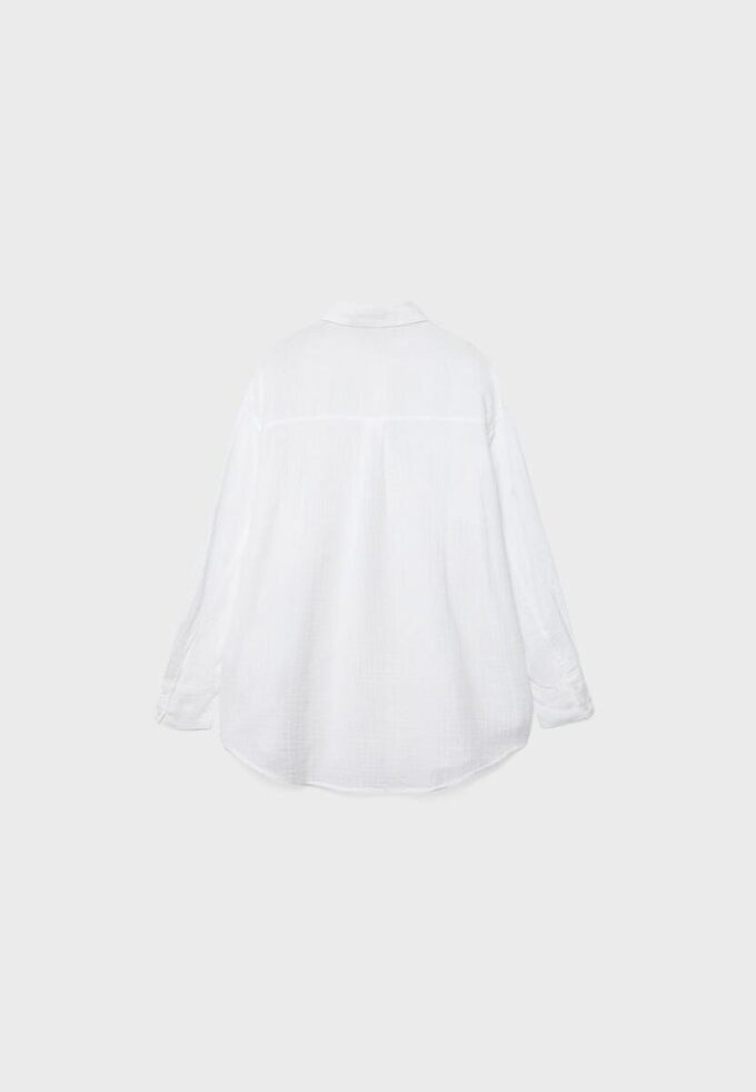 Chemise basique en double tissu