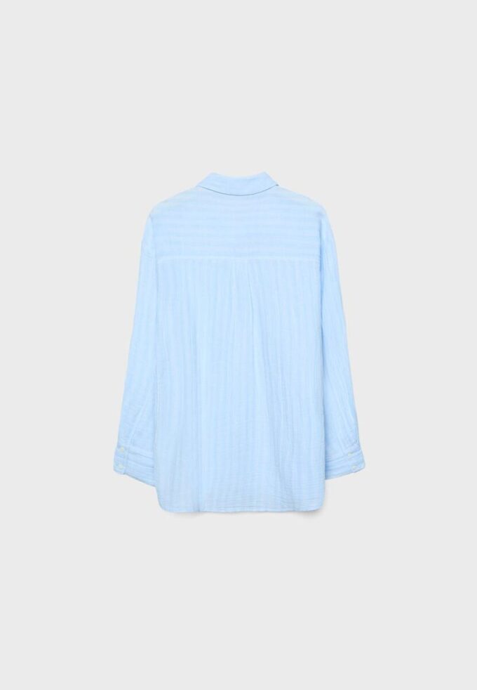 Chemise basique en double tissu