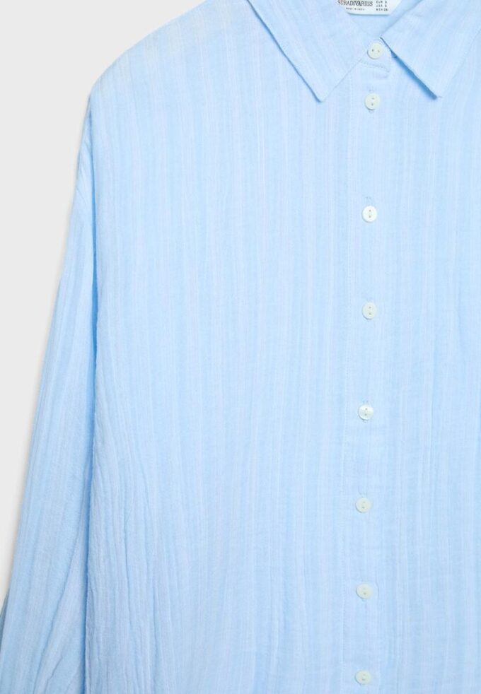 Chemise basique en double tissu