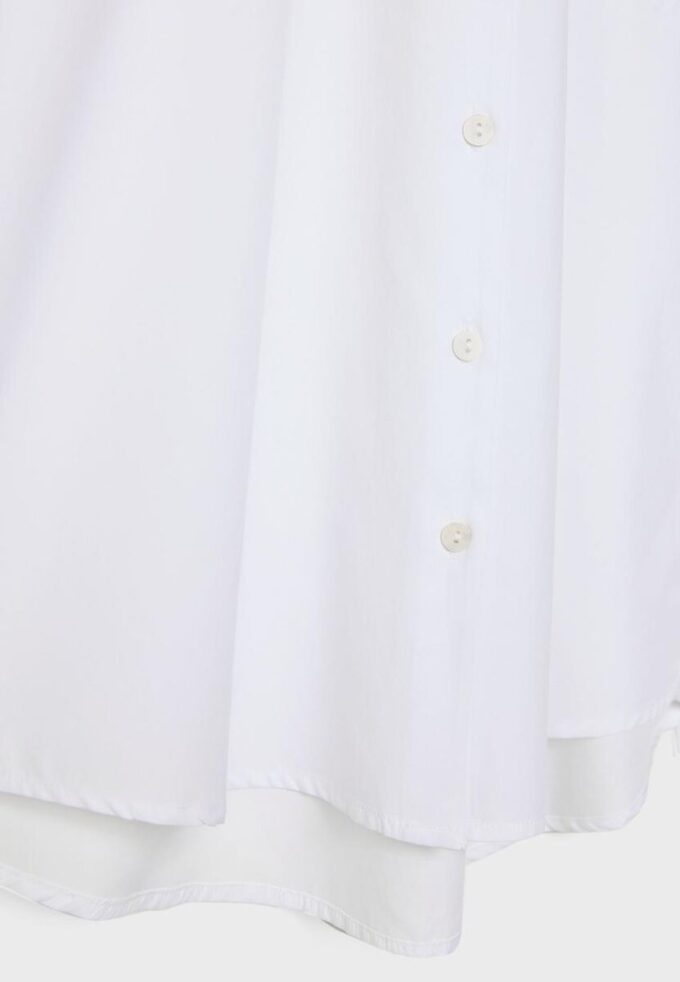 Chemise basique en popeline avec poche