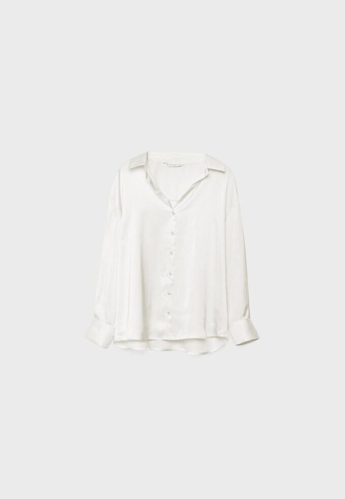 Chemise à col en satin Chemise à col en satin