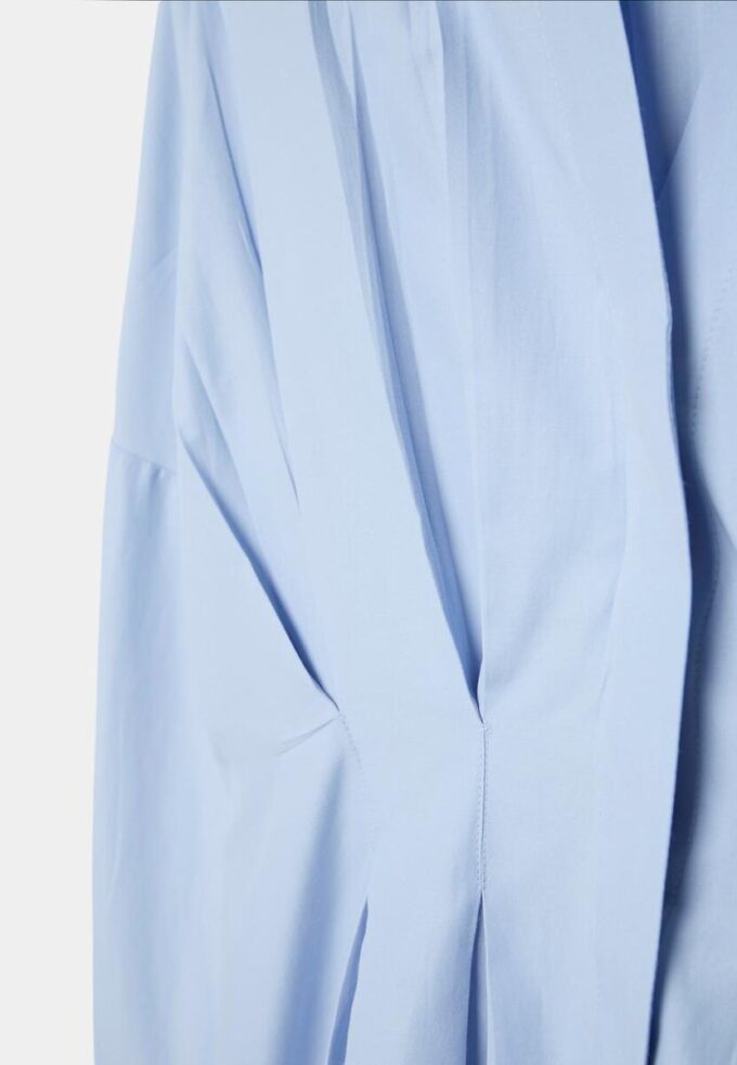 Chemise en popeline à plis Chemise en popeline à plis