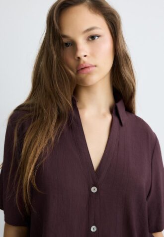 Chemise fluide boutonnée