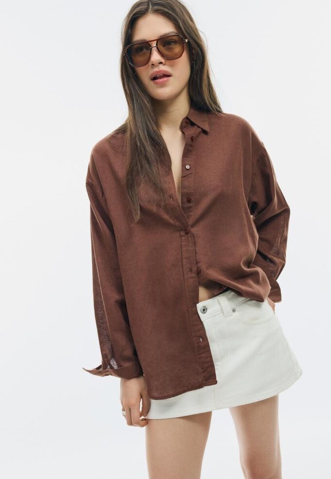 Chemise fluide effet lin Chemise fluide effet lin