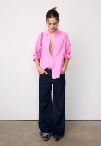 Chemise fluide effet lin