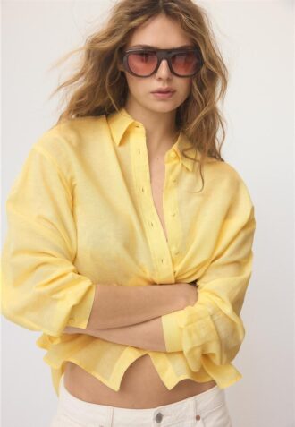 Chemise fluide effet lin