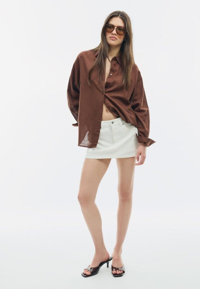 Chemise fluide effet lin Chemise fluide effet lin