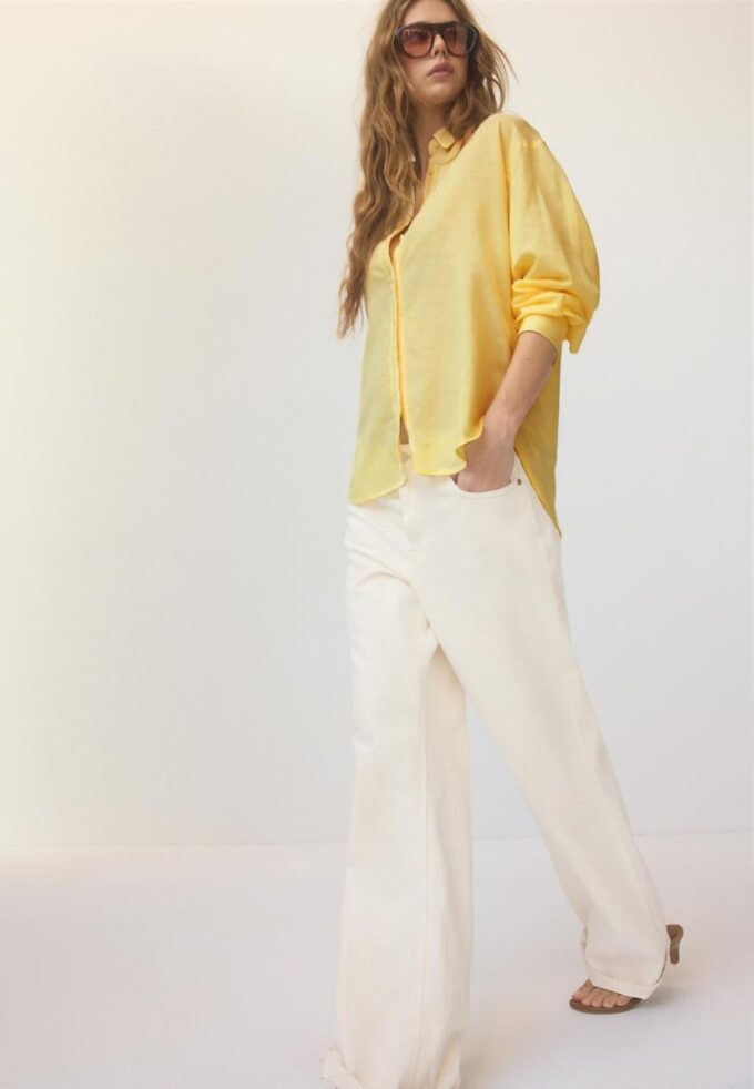 Chemise fluide effet lin