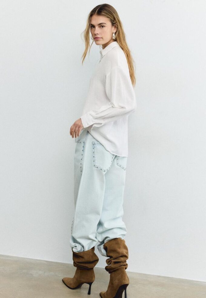 Chemise fluide effet lin