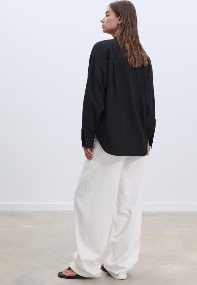 Chemise fluide effet lin