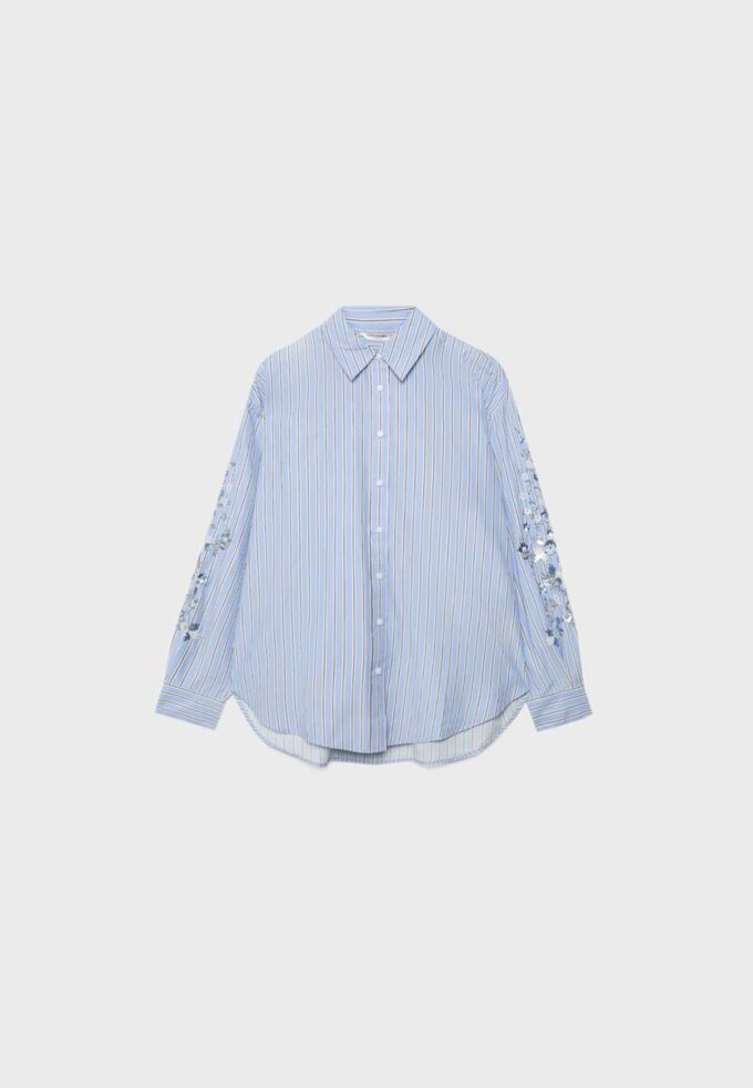 Chemise à manches brodées Chemise à manches brodées