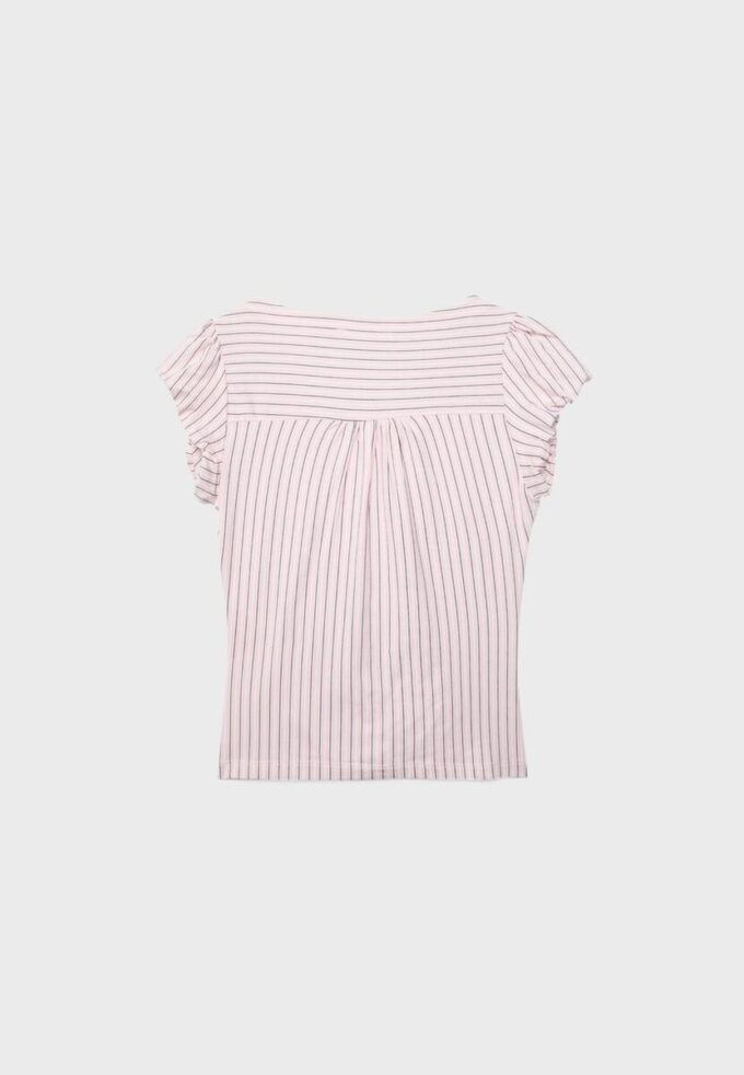 Chemise à manches courtes froncée Chemise à manches courtes froncée