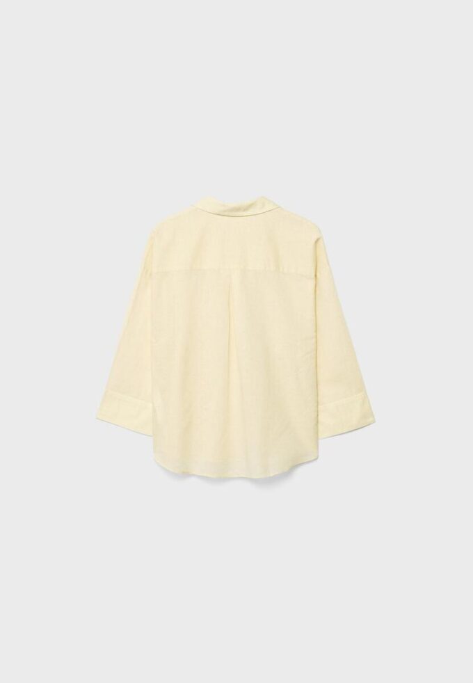 Chemise à manches kimono effet lin Chemise à manches kimono effet lin