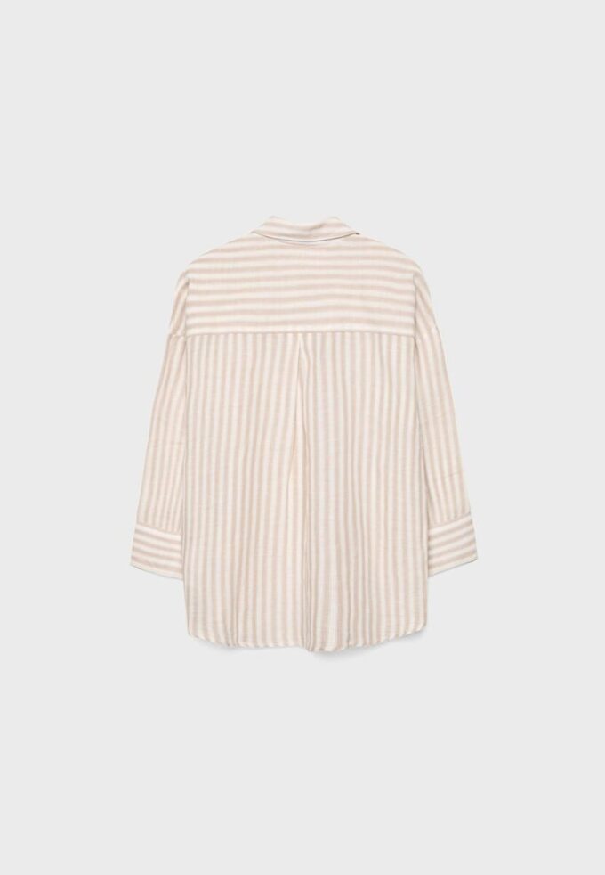 Chemise à manches kimono effet lin Chemise à manches kimono effet lin