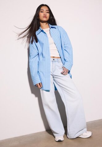 Chemise oversize à rayures