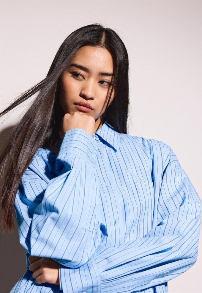 Chemise oversize à rayures