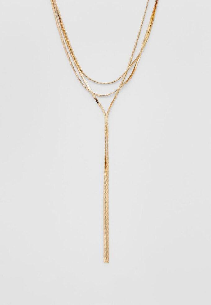 Collier long à chaînes multiples