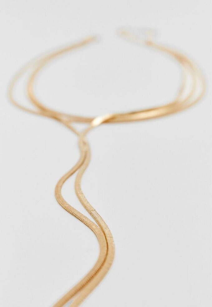 Collier long à chaînes multiples