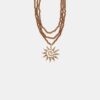 Collier soleil à perles