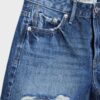 Court en denim déchiré D75 Court en denim déchiré D75