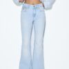 D04 Jean Flared taille basse