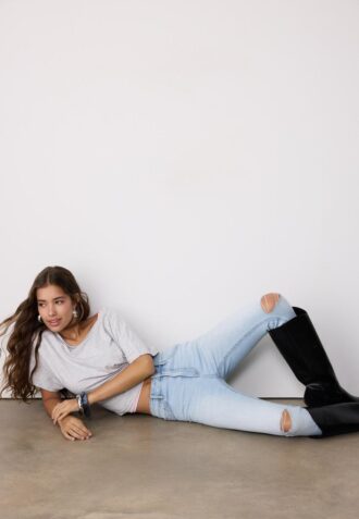 D07 Jean taille haute