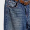 D68 Jean bootcut avec ceinture