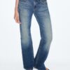 D68 Jean bootcut avec ceinture