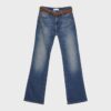 D68 Jean bootcut avec ceinture