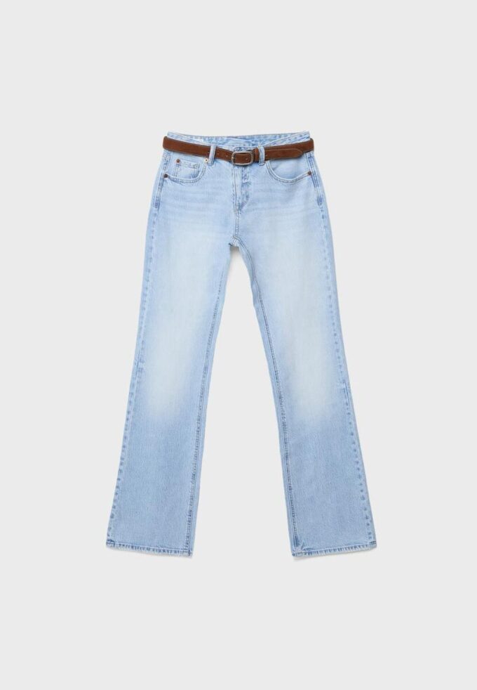 D68 Jean bootcut avec ceinture D68 Jean bootcut avec ceinture