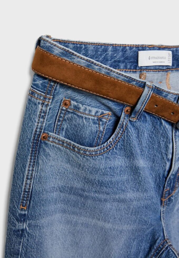 D68 Jean bootcut avec ceinture D68 Jean bootcut avec ceinture