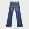 D68 Jean bootcut avec ceinture