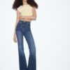 D74 Flared Jean avec fente