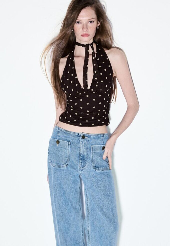 D77 Jean minimaliste avec poches