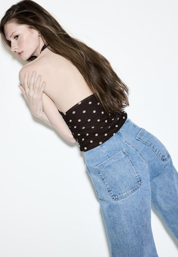 D77 Jean minimaliste avec poches