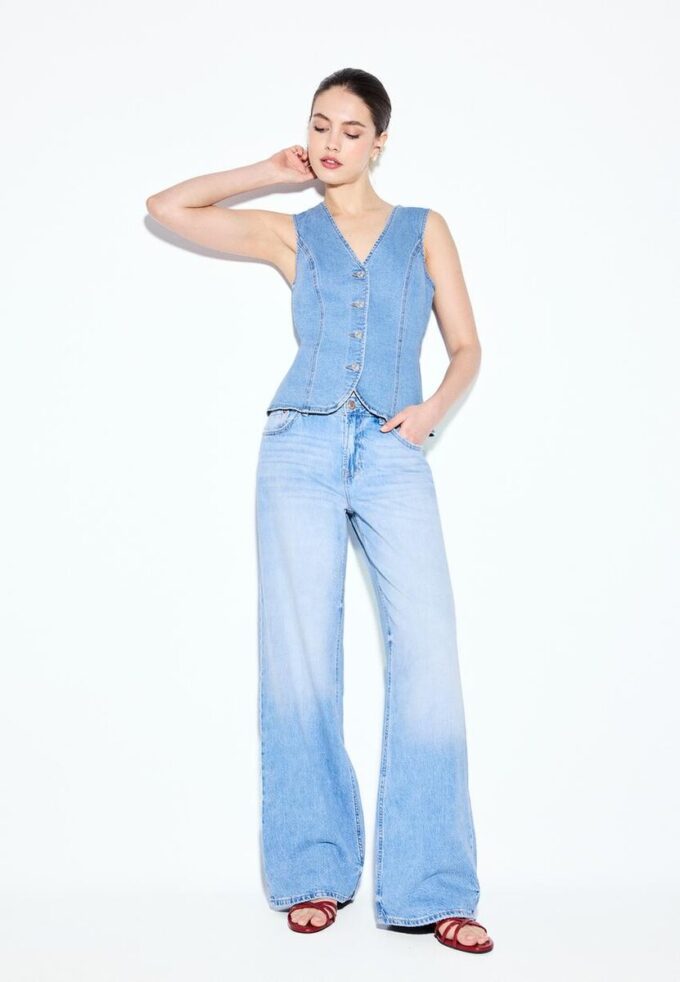 D91 Jean taille basse Wide Leg