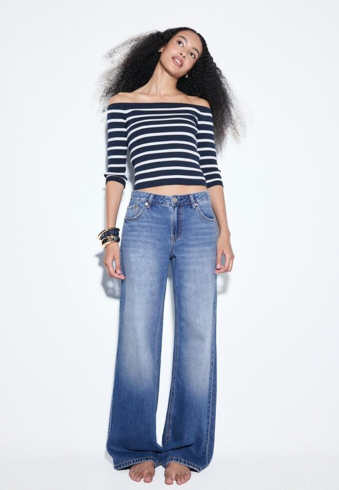 D91 Jean taille basse Wide Leg