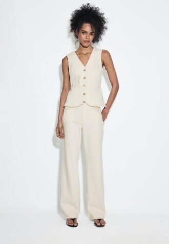 D92 Jean droit à jambes larges