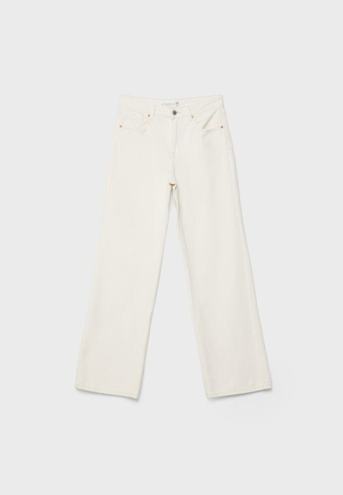 D92 Jean droit à jambes larges