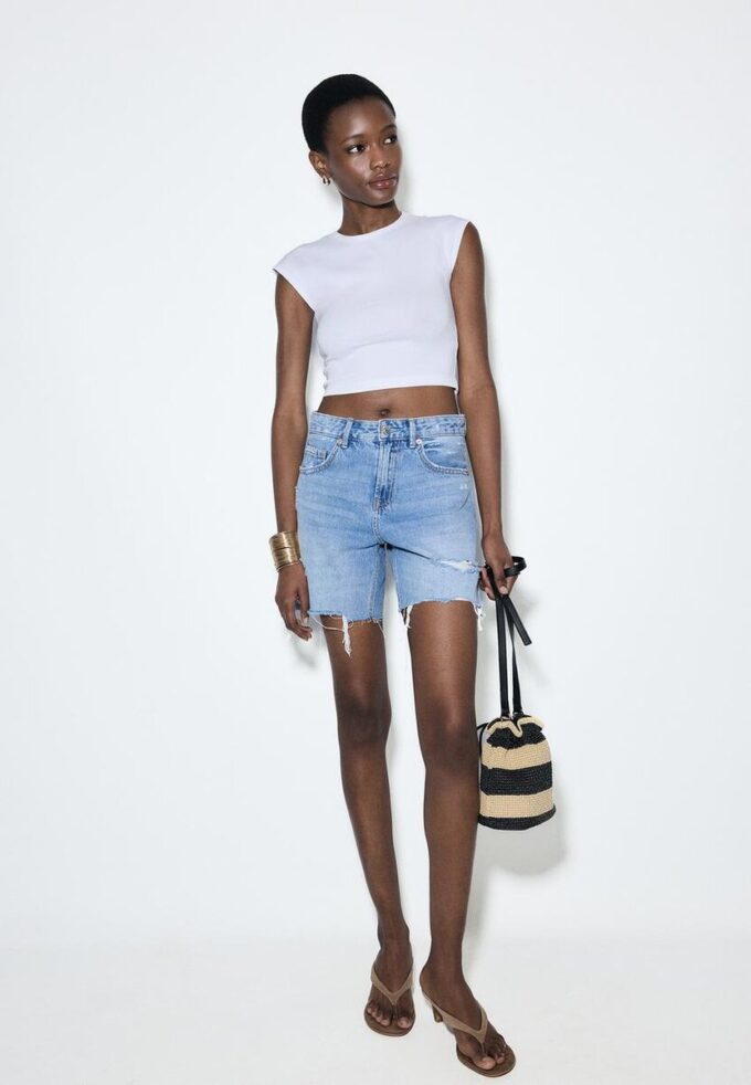 D93 Short en denim long D93 Short en denim long