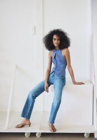 D98 Jean à coupe droite