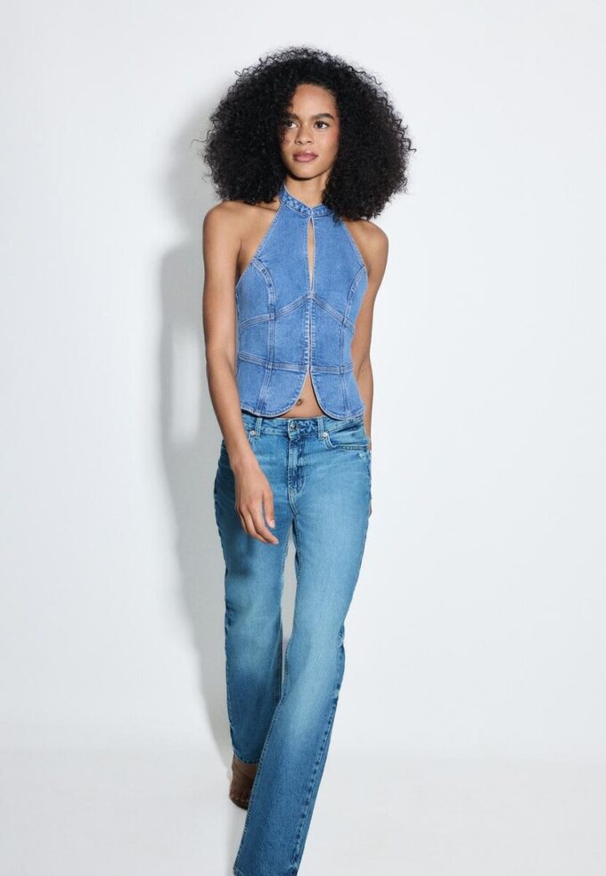 D98 Jean à coupe droite