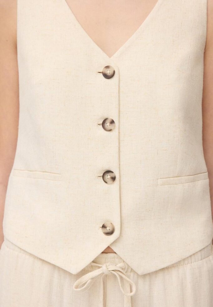 Gilet effet lin Gilet effet lin