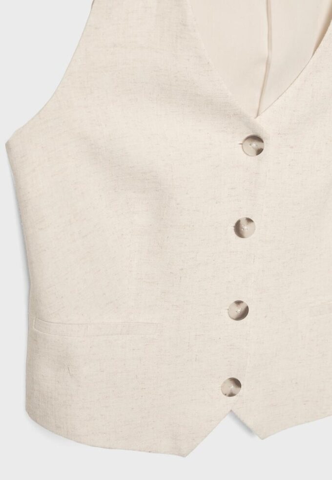 Gilet effet lin Gilet effet lin