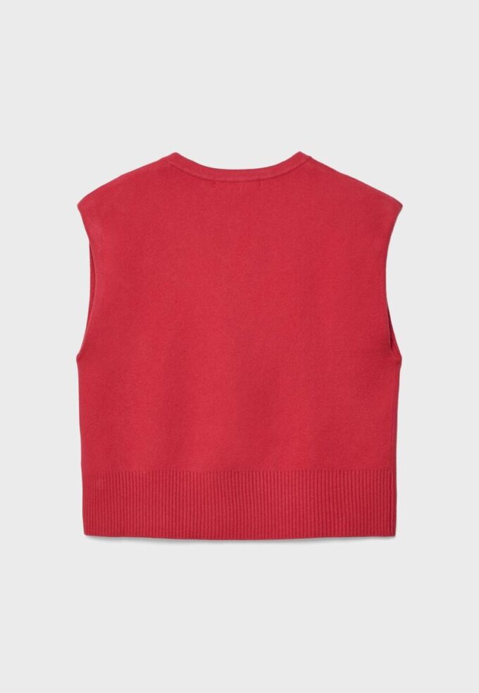 Gilet en maille à épaules rembourrées Gilet en maille à épaules rembourrées