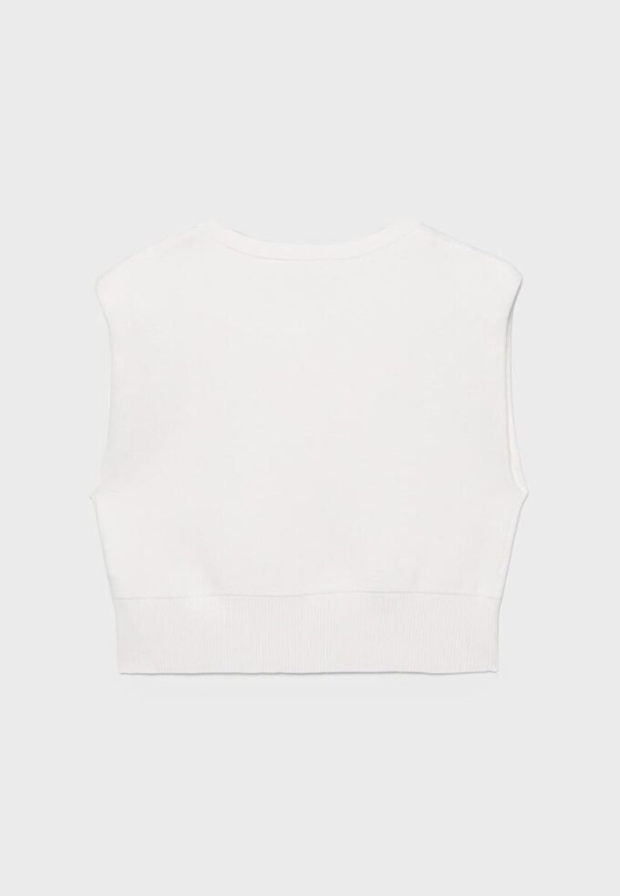 Gilet en maille à épaules rembourrées Gilet en maille à épaules rembourrées